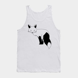 Fox Funny Nursery Cartoon Hand Drawing Tank Top